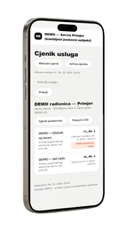 Digitalni Cjenik — javni mobilni cjenik usluga s aktualnim i referentnim cijenama